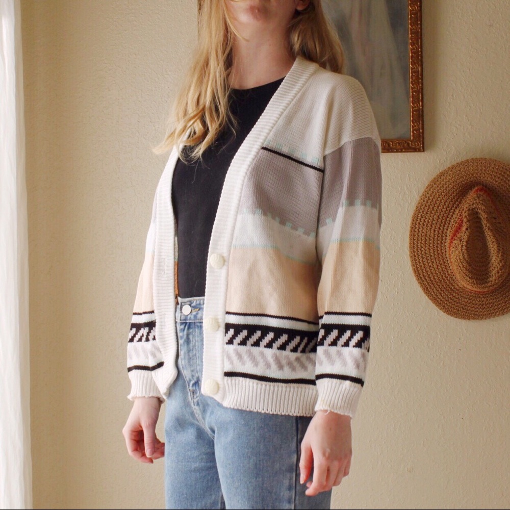 1980s Pastel Cardigan